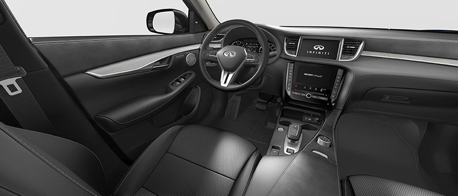 Graphite interior view of QX50