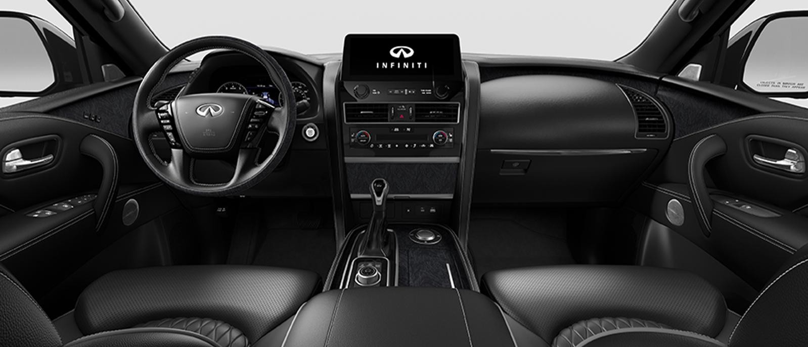 GRAPHITE INTERIOR VEIW OF QX80