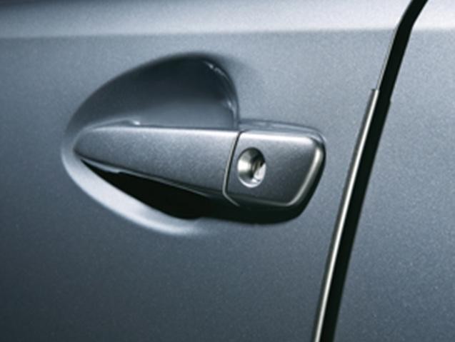 Close-up of door edge guard