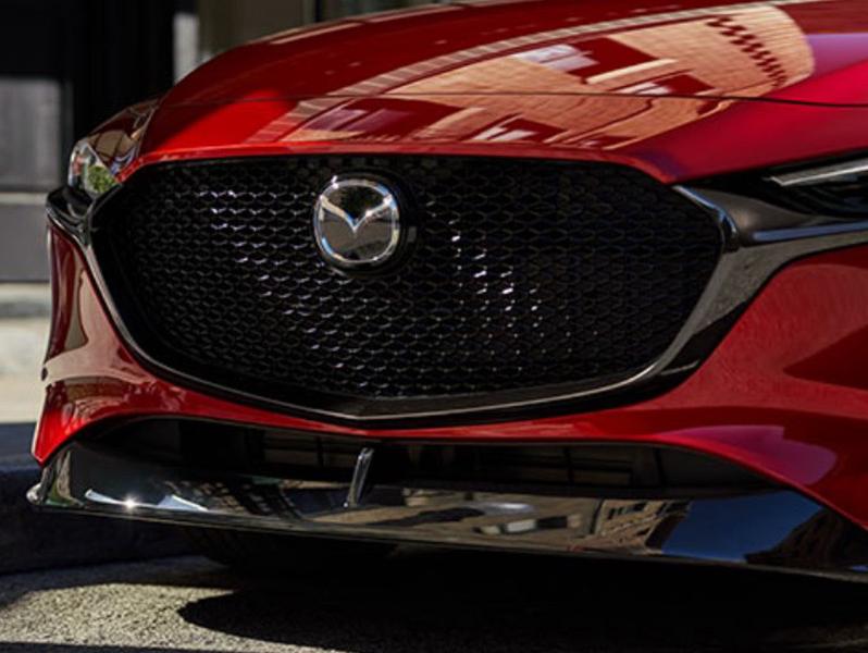 Front grille of Mazda vehicle
