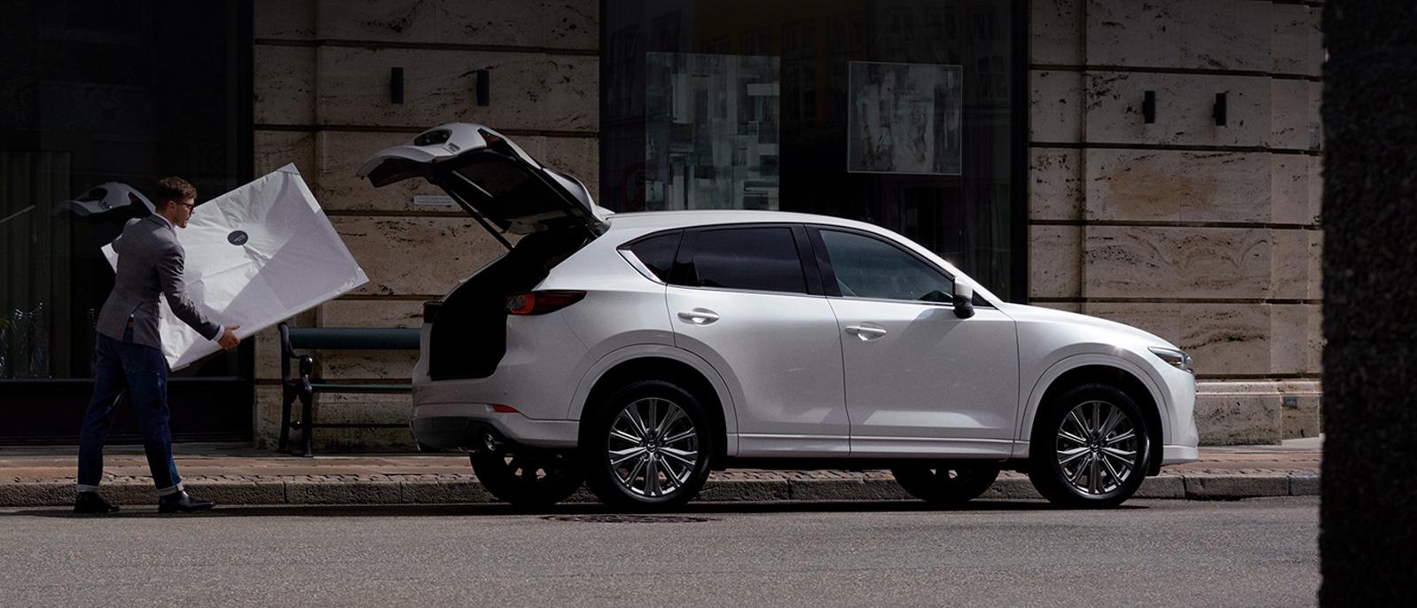 A 2022 Mazda CX-5 parked on the street.