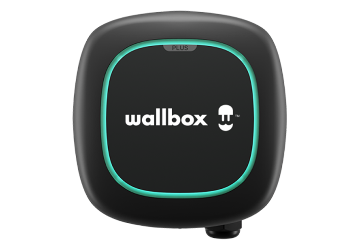 Close-up image of Wallbox charger.