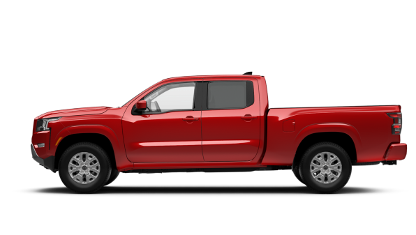 2023 Nissan Frontier Crew Cab 4X4 Red Long Bed.
