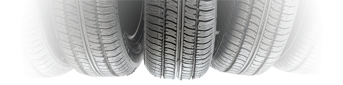 Cutout image of vehicle tires