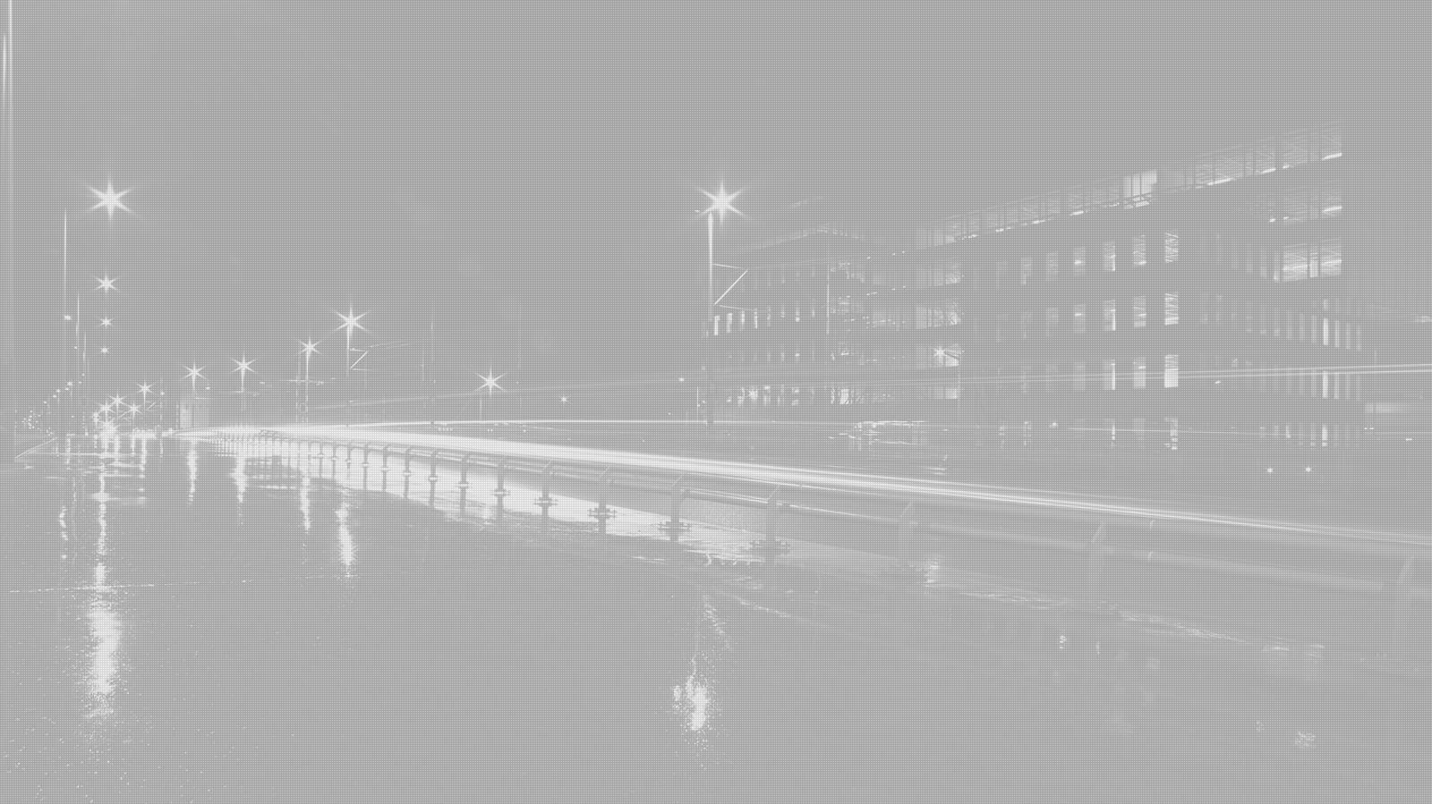 Urban highway at night