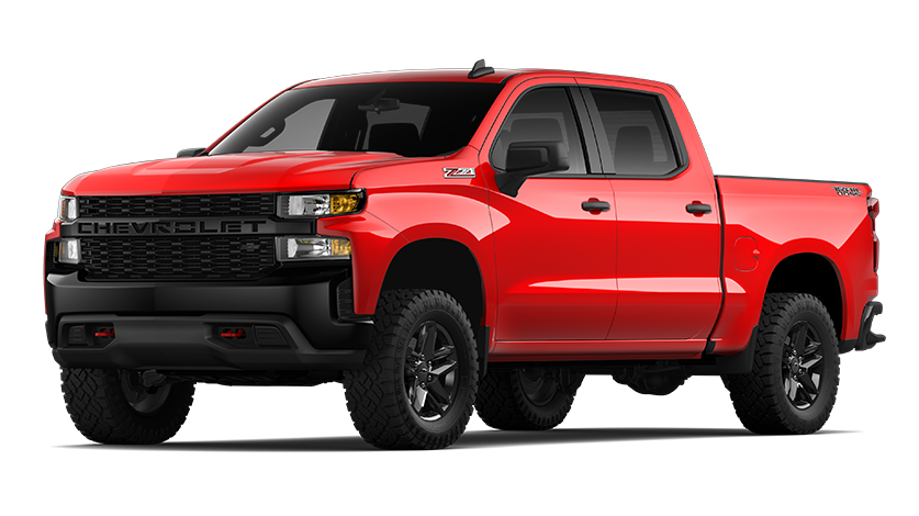 2021 Chevrolet Silverado 1500 Crew Box Short Box Custom Trailboss Red Hot