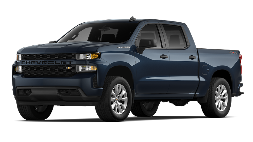 2021 Chevrolet Silverado 1500 Crew Box Short Box Custom Northsky Blue