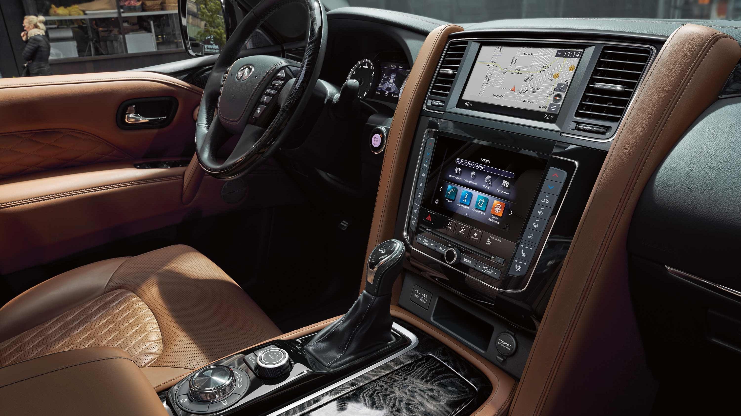 2021 INFINITI QX80 Brown Leather