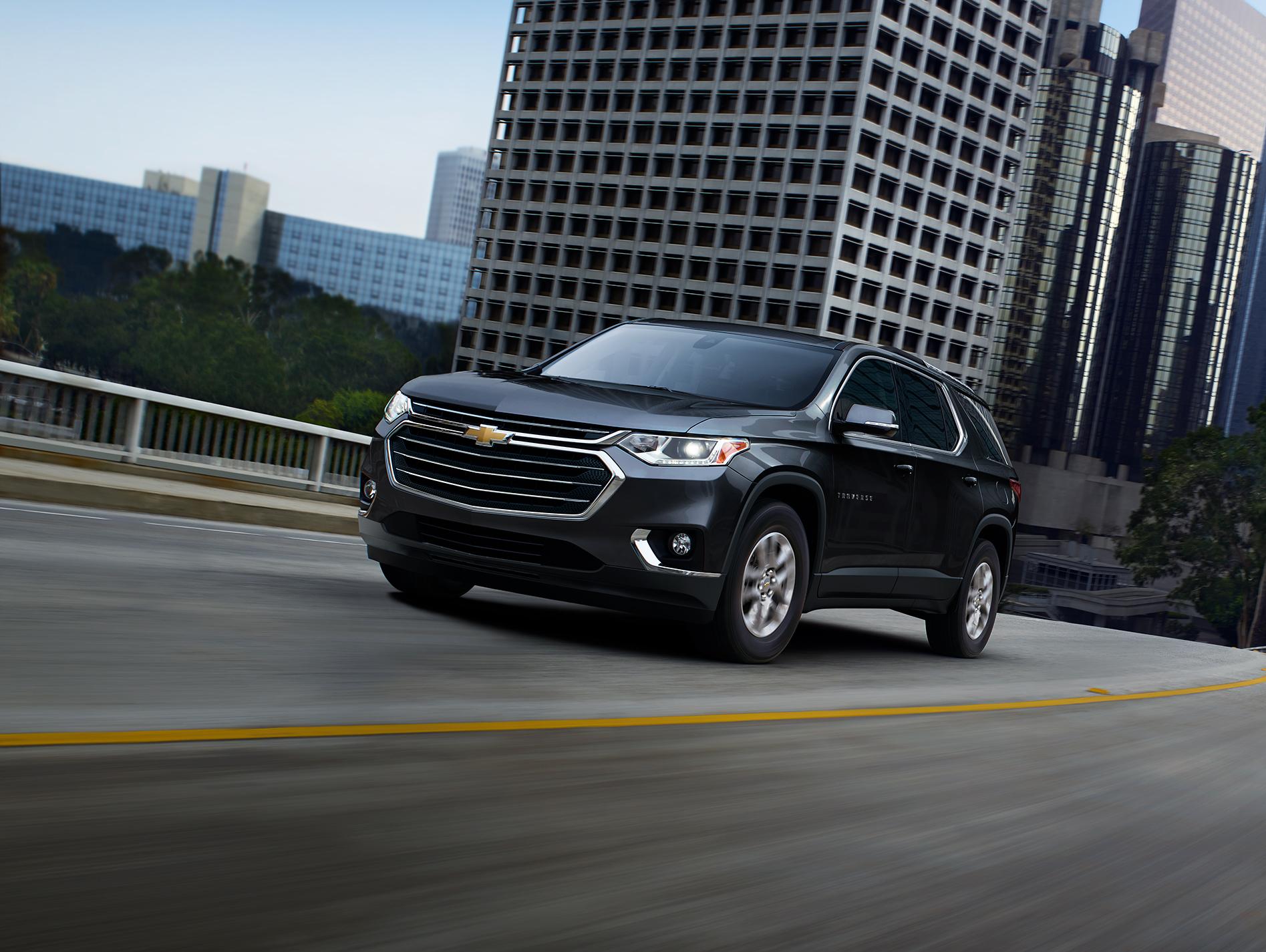 2018 Chevrolet Traverse LT | Lifestyle | Street with City Background