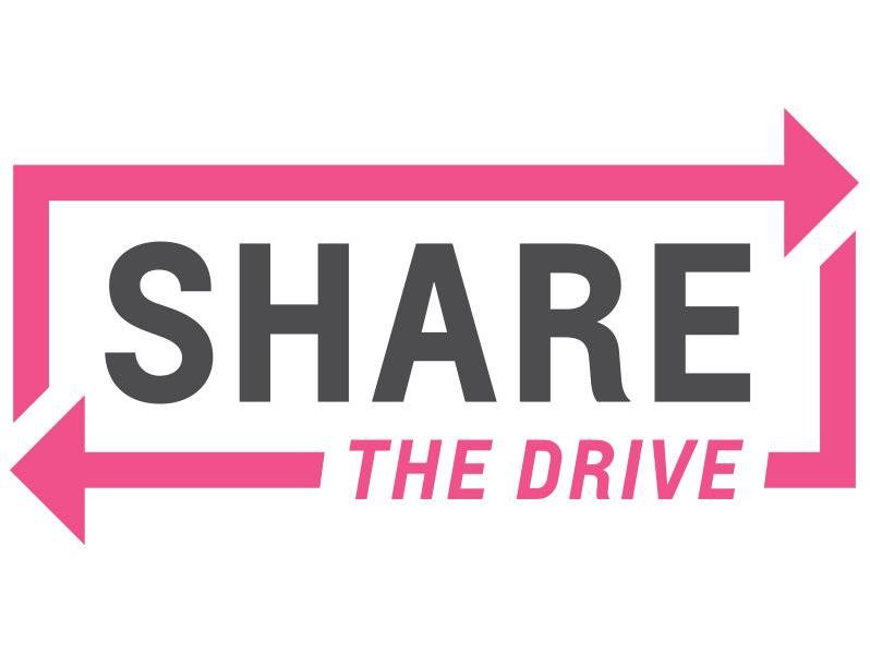 Share the Drive logo in support of breast cancer awareness.