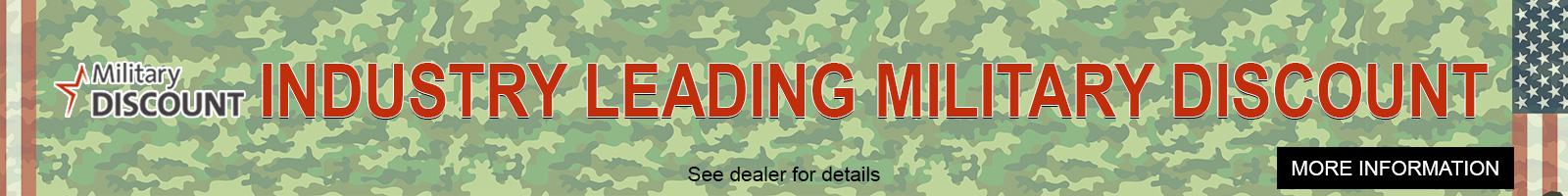 Industry Leading Military Discount 