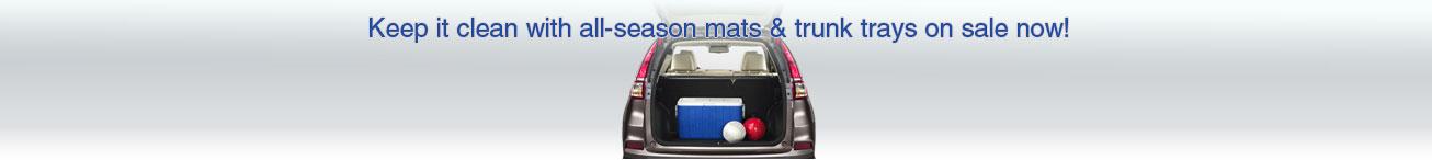 All-Season Cargo/Trunk Trays and Floor Mats
