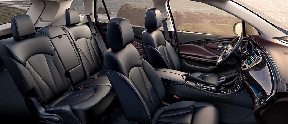2018 Buick Envision full interior shot of available seating. 