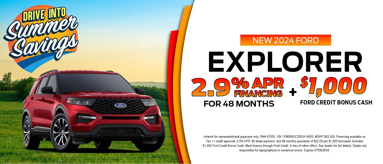 ford explorer financing special