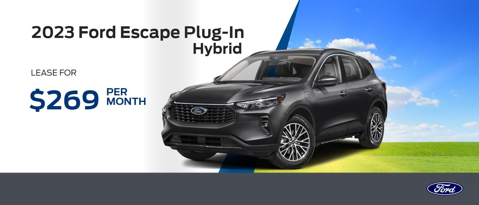 New 2023 Ford Escape Plug-In Hybrid $269/month lease