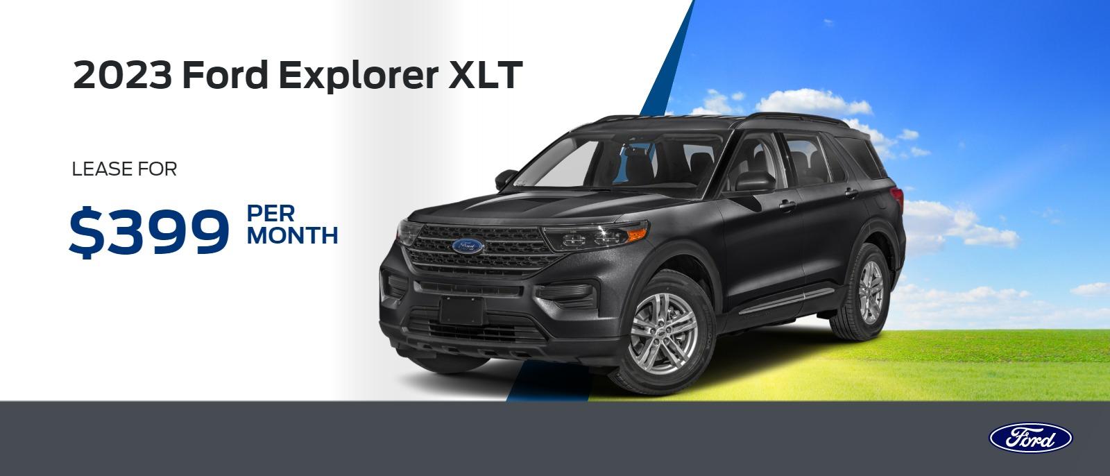 New 2023 Ford Explorer XLT $399/month lease