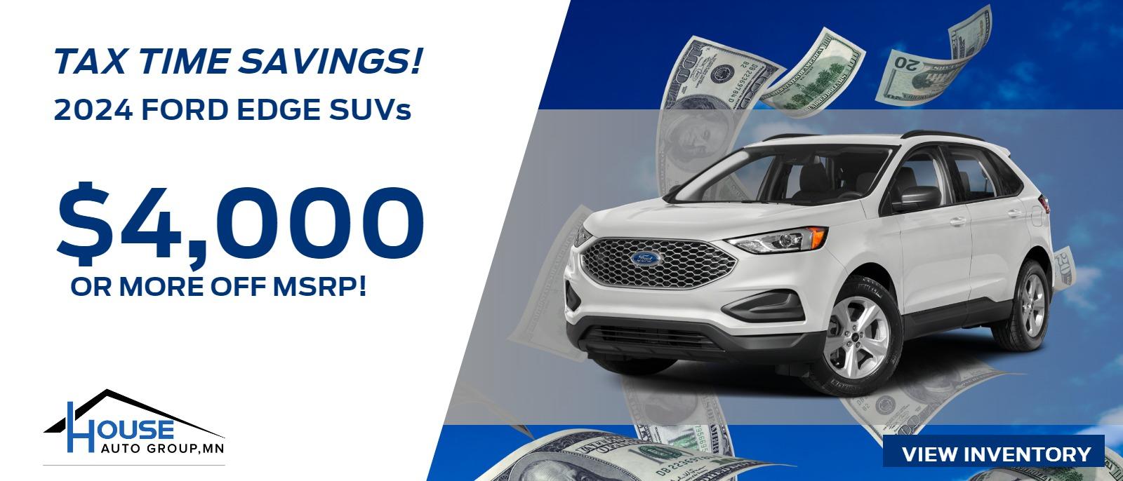 2024 Ford Edge SUVs -- $4,000 Or More Off MSRP!