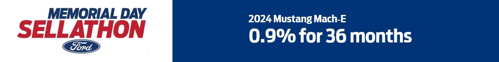 2024 Mustang Mach-E 0.9% for 36 months | Banner