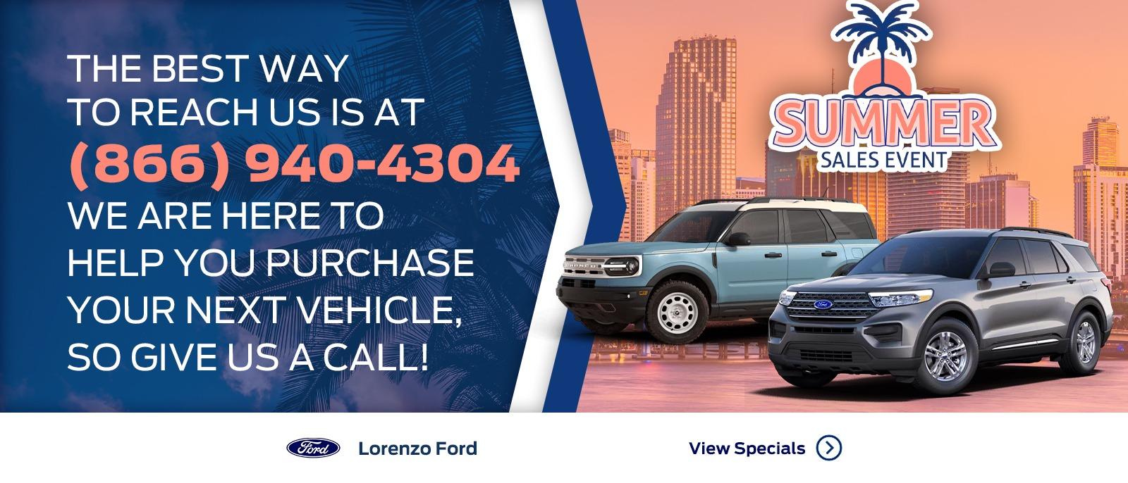 Lorenzo Ford Dealer in Homestead, Miami Dade (Click for Specials)