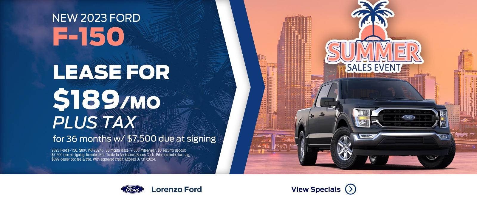 Lorenzo Ford Dealer in Homestead, Miami Dade (Click for Specials)