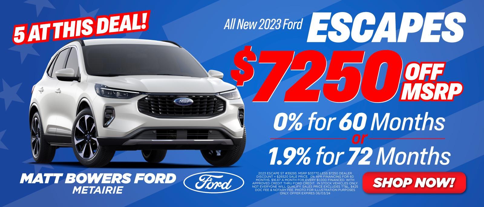 2023 Ford Escape Deal