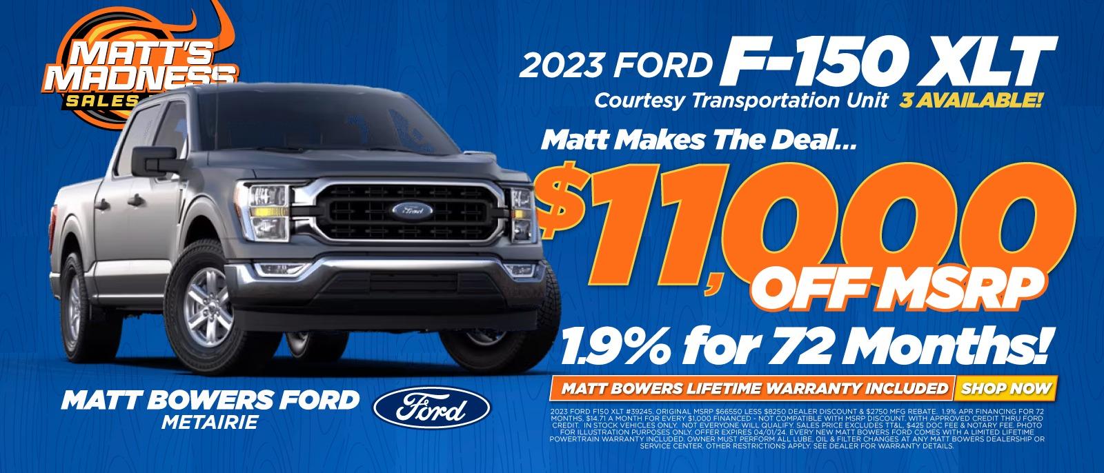 Matt Bowers Ford F-150 Deals