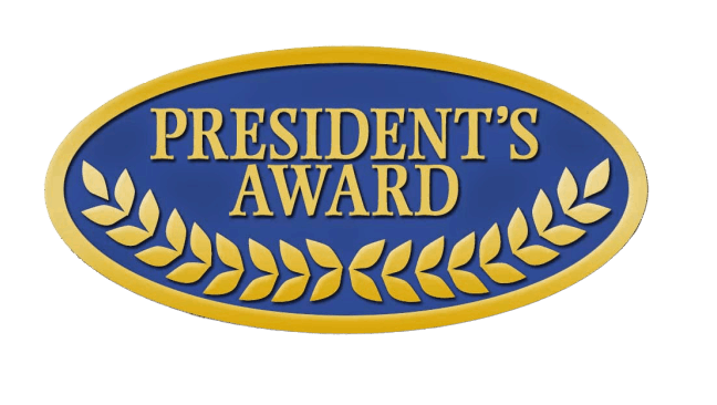 President's Award Winner