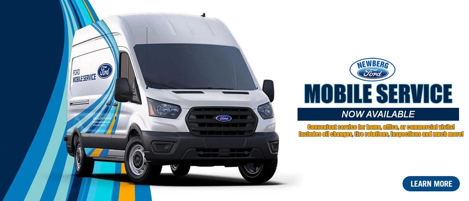 Mobile Service - Abstract Background with Ford Transit