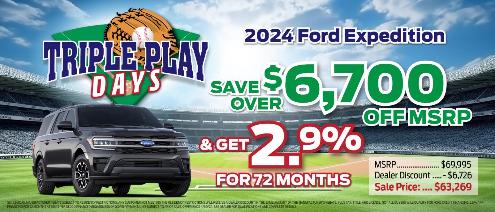 Ford Expedition Offer!⚾