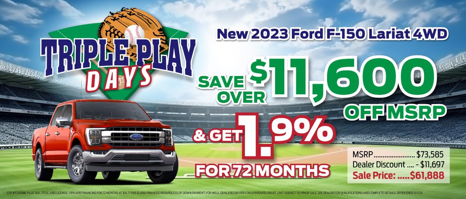 2023 Ford F-150 Offer!⚾