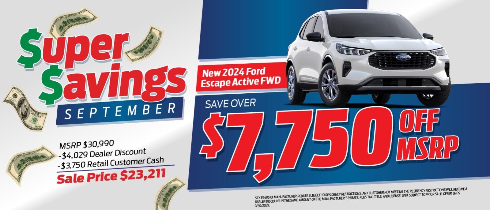 Shop $7,750 Off 2024 Escape Active!