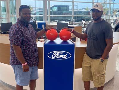  Chris Mcteer test drove a Ford F-150 Lightning & Travis Armmonette test drove a Ford Explorer