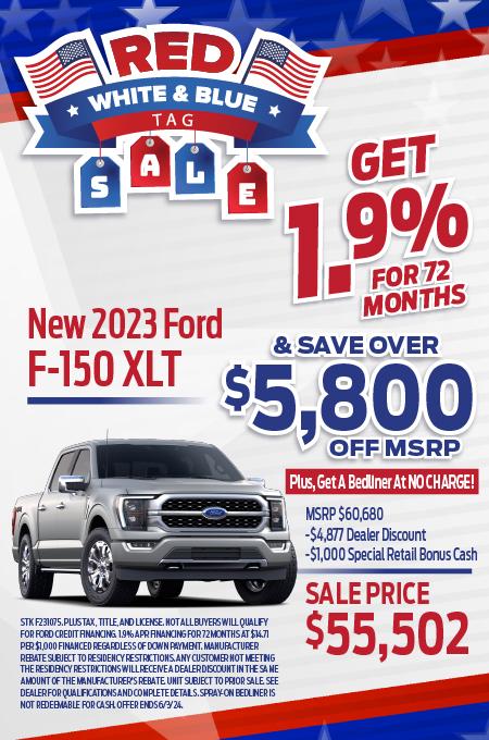 Red White & Blue Tag Sale F-150 Special!🔴⚪🔵