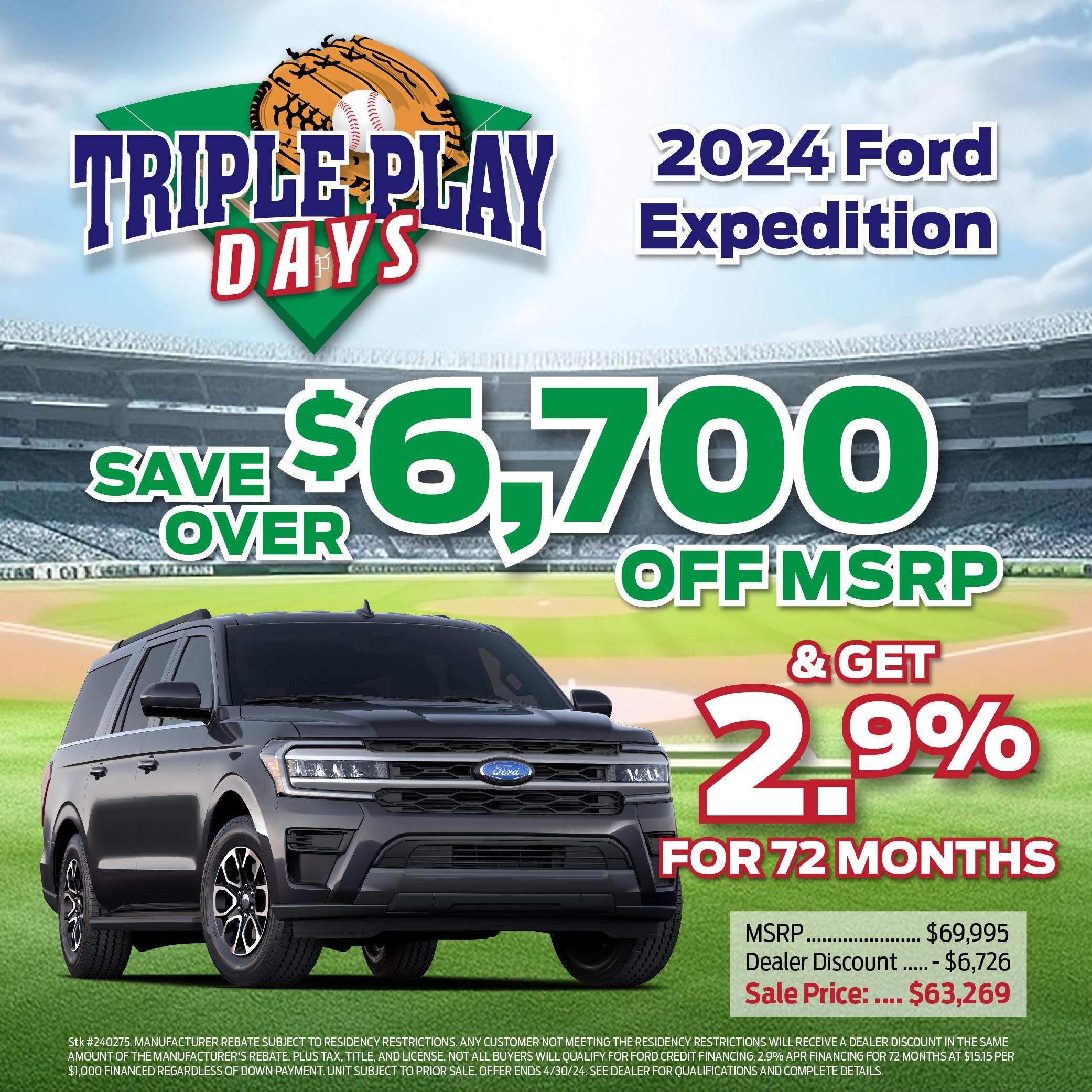 Ford Expedition Offer!⚾