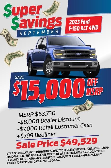 Save $15,000 off MSRP!