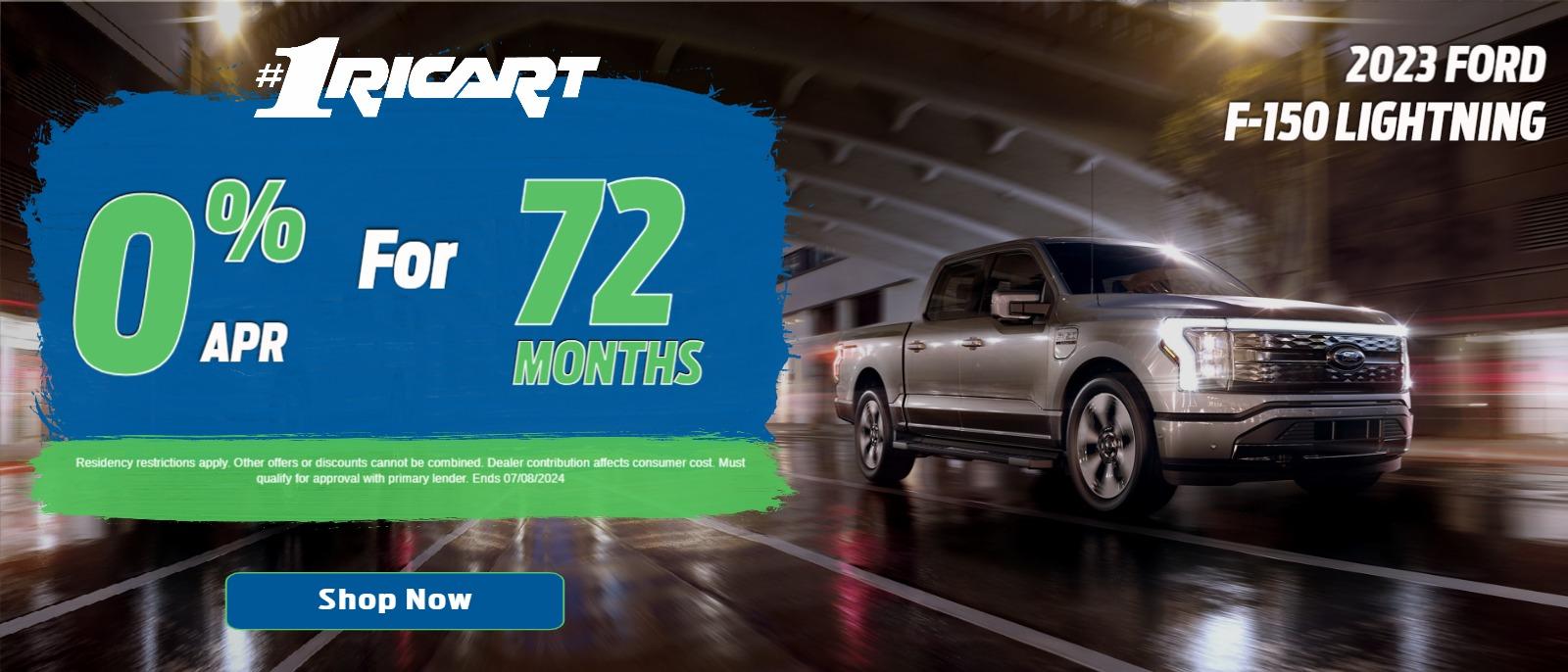 2023 Ford F-150 Lightning - 0% APR for 72 Months
