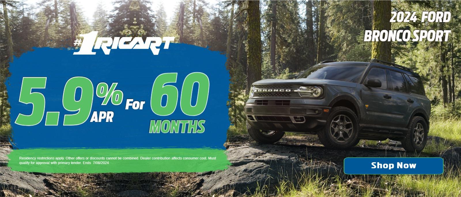 2024 Ford Bronco Sport - 5.9% APR For 60 Months