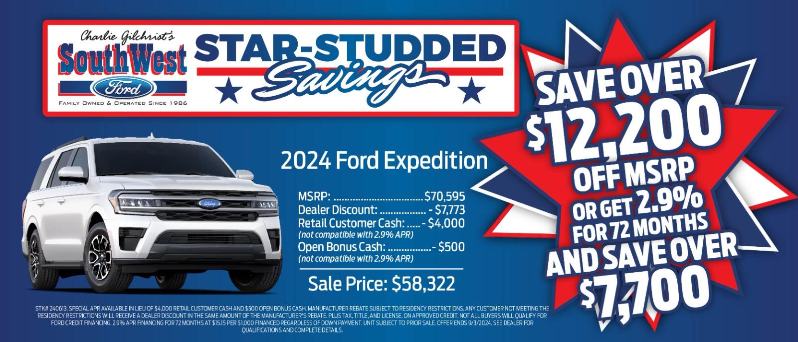 Summer Saving | 2024 Ford Expedition