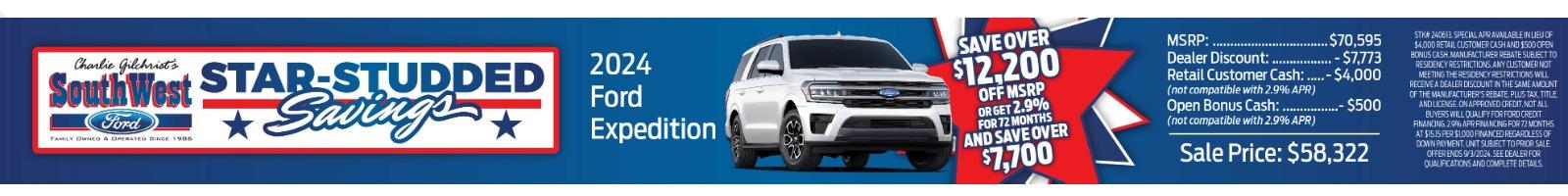 Summer Saving | 2024 Ford Expedition