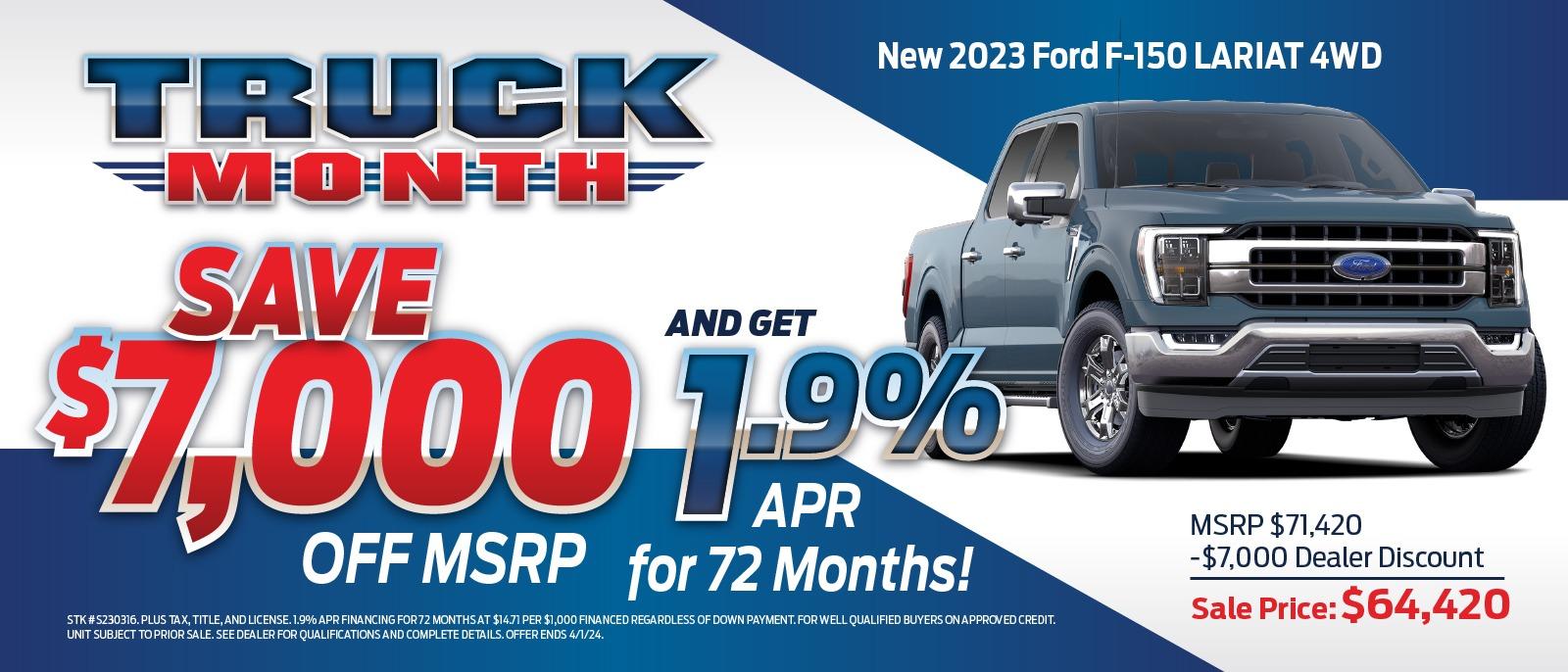 Ford F-150 Truck Month Special!