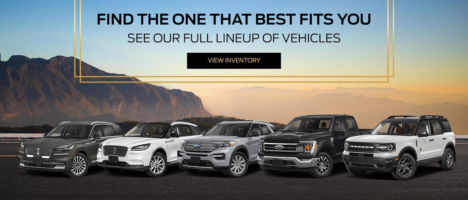 See all new and pre-owned Ford and Lincoln vehicles