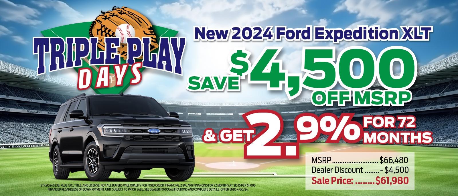 2024 Ford Expedition Offer!⚾