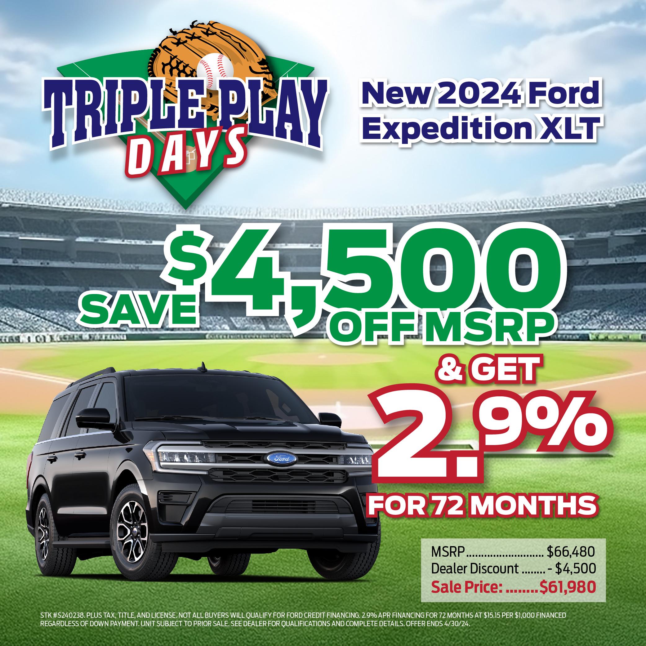 2024 Ford Expedition Offer!⚾