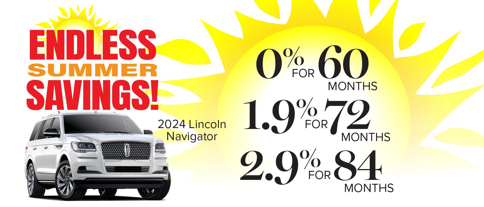 Shop 2.9% for 84 Months on 2024 Lincoln Navigator!🔥