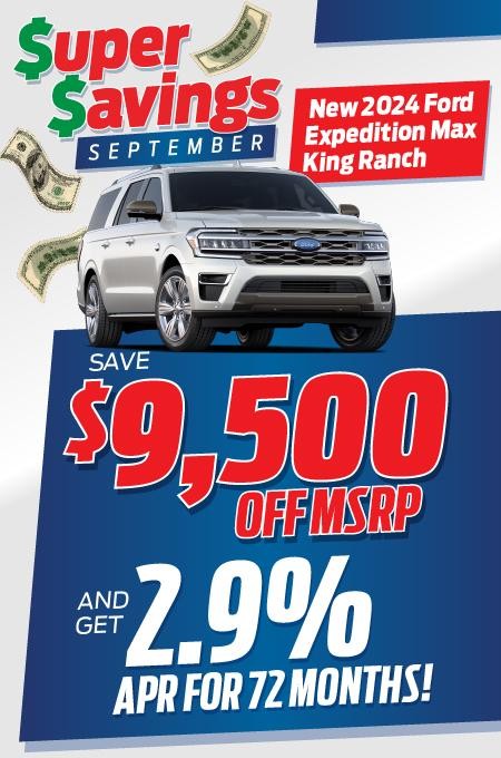 Shop $9,500 Off and 2.9% for 72 Months on Expedition Max!💵