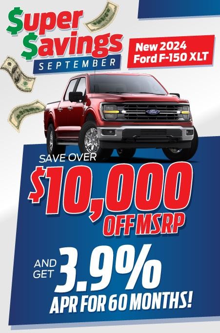 Shop $10,000 Off and 3.9% for 60 Months on F-150 XLT!💵