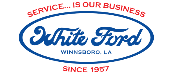 White ford logo