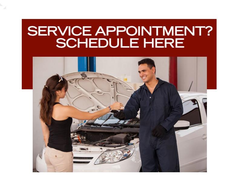 SERVICE APPOINTMENT? SCHEDULE HERE