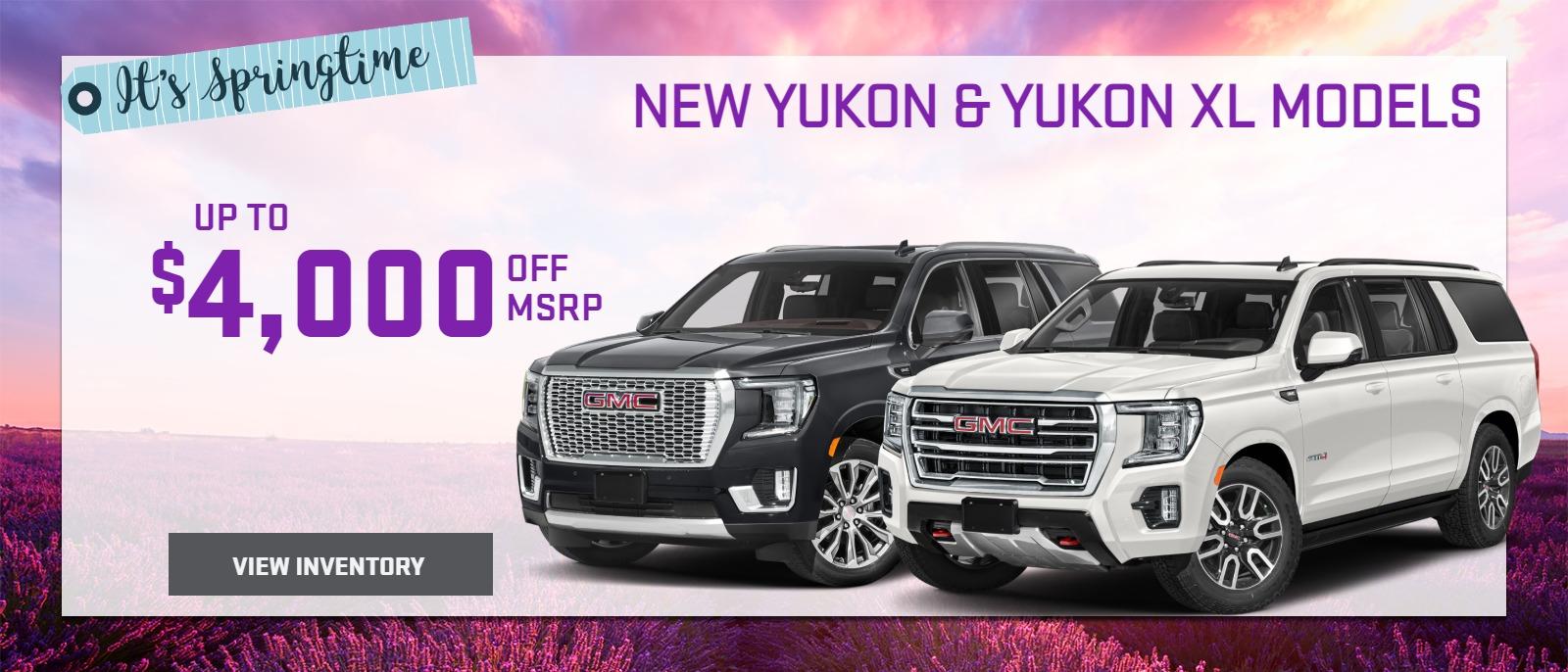New Yukon & Yukon XL Special Offer