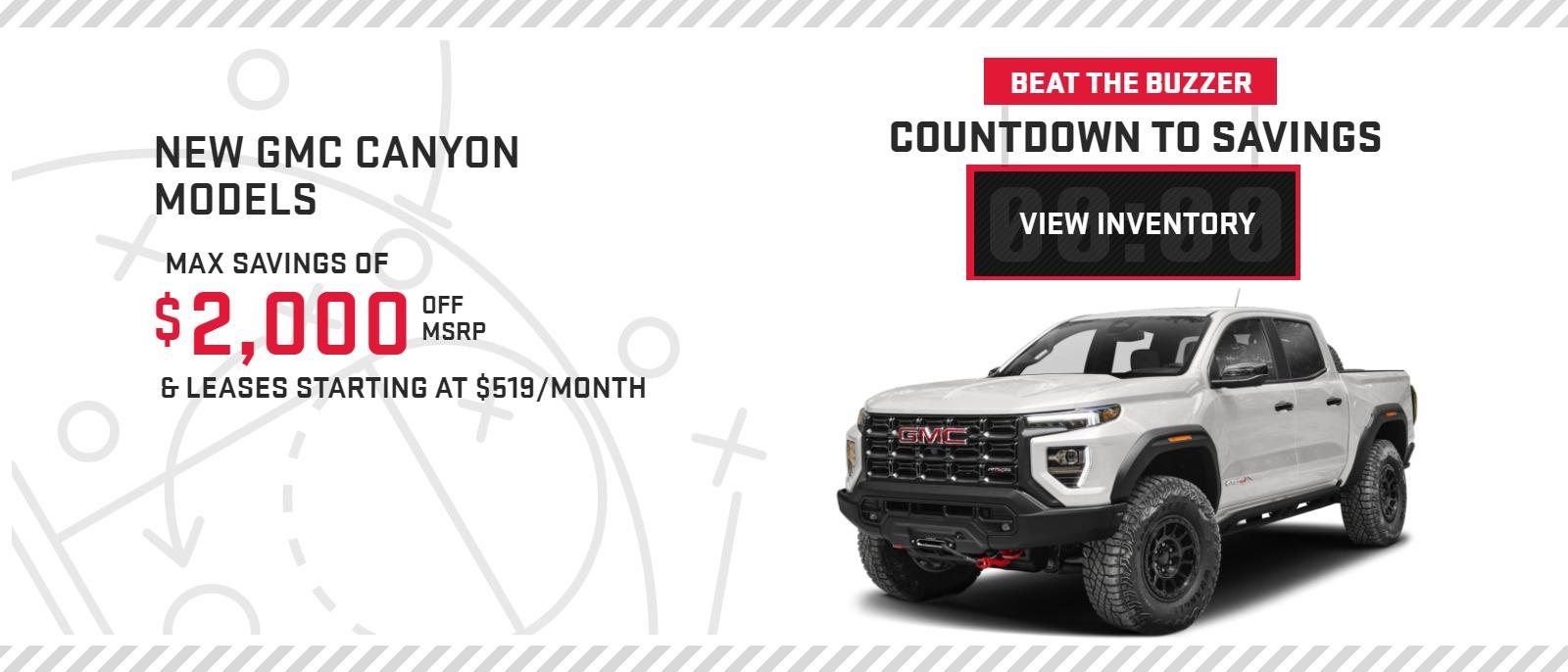 New GMC Canyon Special Offer